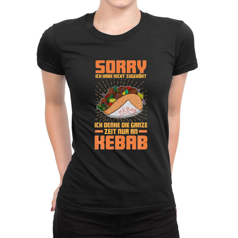 Doner Kebab Turkish Cuisine Fastfood Dürüm Ladies Fitted T-Shirt by beastonkriss | Artistshot