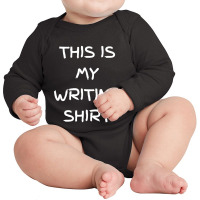 This Is My Writing Long Sleeve Baby Bodysuit | Artistshot