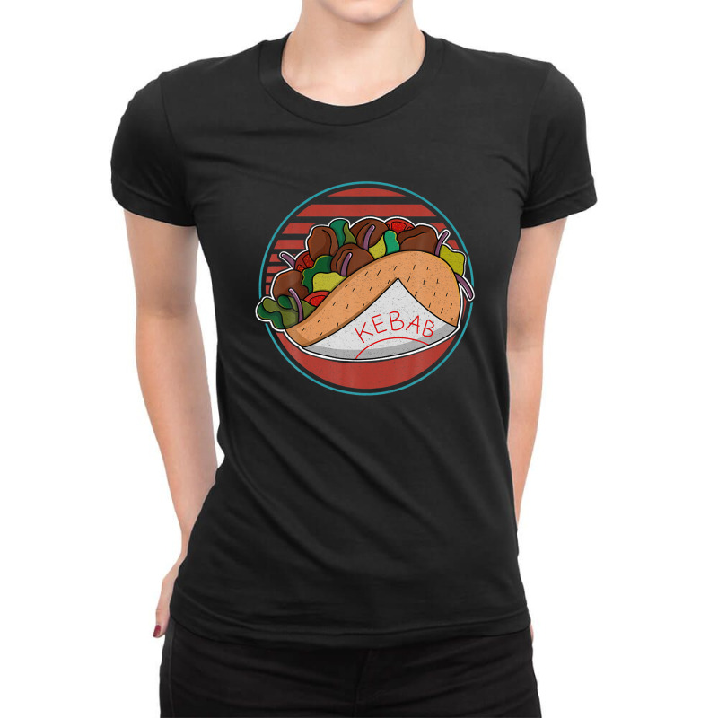 Doner Kebab Turkish Cuisine Fastfood Dürüm Ladies Fitted T-Shirt by beastonkriss | Artistshot