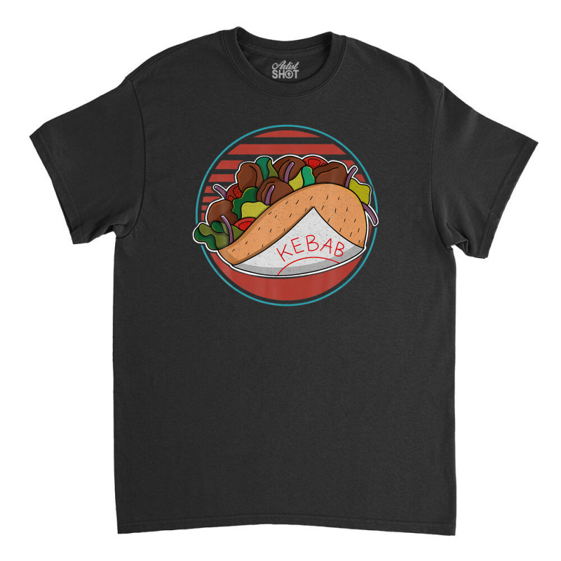 Doner Kebab Turkish Cuisine Fastfood Dürüm Classic T-shirt by beastonkriss | Artistshot