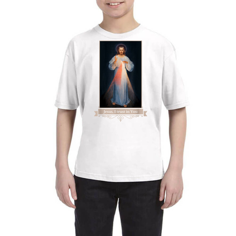 Divine Mercy Jesus I Trust In You Catholic Religious T Shirt Youth Tee by cm-arts | Artistshot