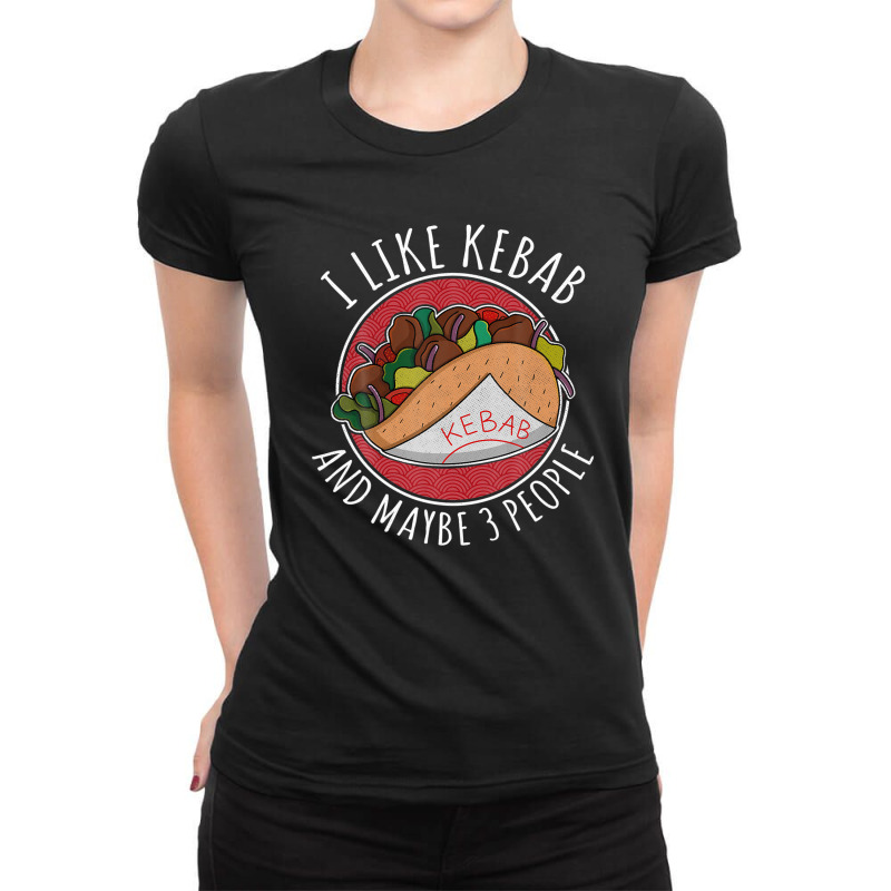 Doner Kebab Turkish Cuisine Fastfood Dürüm Ladies Fitted T-Shirt by beastonkriss | Artistshot