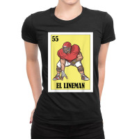 Football Lottery Design   Mexican Lottery El Lineman T Shirt Ladies Fitted T-shirt | Artistshot