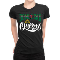 Dominican Queen Dominica Dominican Dominica Flag Pullover Hoodie Ladies Fitted T-shirt | Artistshot