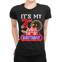 It's My 2nd Birthday Ringmaster Circus Theme Carnival Bday T Shirt Ladies Fitted T-shirt | Artistshot