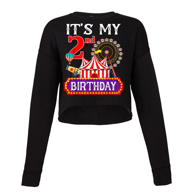 It's My 2nd Birthday Ringmaster Circus Theme Carnival Bday T Shirt Cropped Sweater by cm-arts | Artistshot