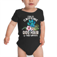 I Run On Caffeine Dog Hair And Cuss Words Christmas T Shirt Baby Bodysuit | Artistshot