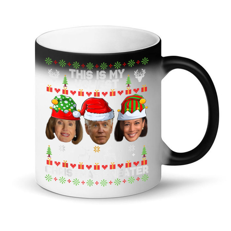 This Is My Ugliest Christmas Sweater Funny Joe Biden Kamala T Shirt Magic Mug | Artistshot