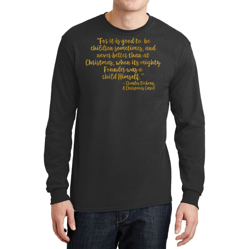 Founder Lord Jesus Christ Faux Gold Christmas Carol T Shirt Long Sleeve Shirts | Artistshot