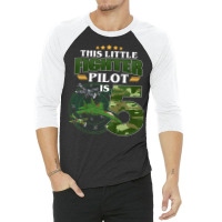 Kids 5th Birthday This Fighter Pilot Is 5 Soldier Camo Style Boys T Sh 3/4 Sleeve Shirt | Artistshot