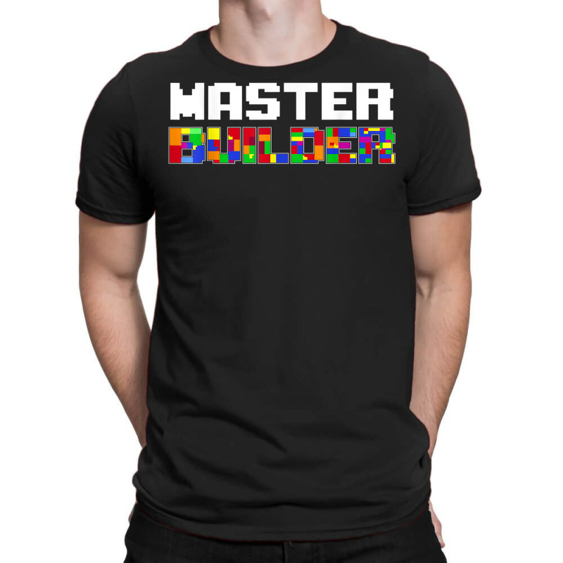 Master Builder Cute Block Building Kids Toys Brick Builders T Shirt T-shirt | Artistshot