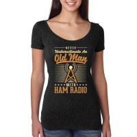 Amateur Radio Operator Old Man Amateur Radio Premium T Shirt Women's Triblend Scoop T-shirt | Artistshot