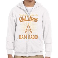 Amateur Radio Operator Old Man Amateur Radio Premium T Shirt Youth Zipper Hoodie | Artistshot