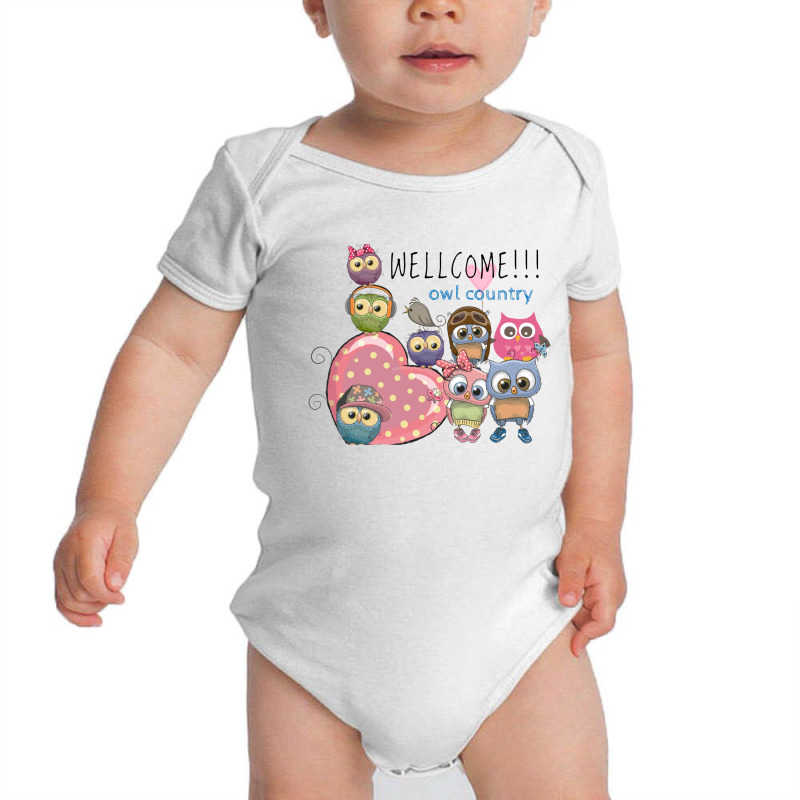 Wellcome Owl Country Baby Bodysuit | Artistshot