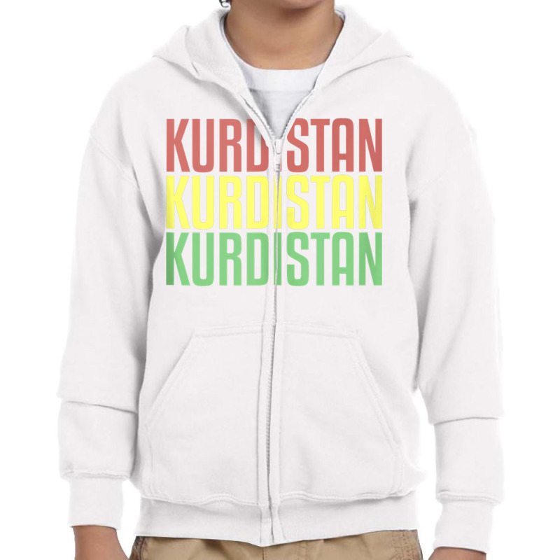 Kurdish Kurdistan Tank Top Youth Zipper Hoodie by nyce | Artistshot