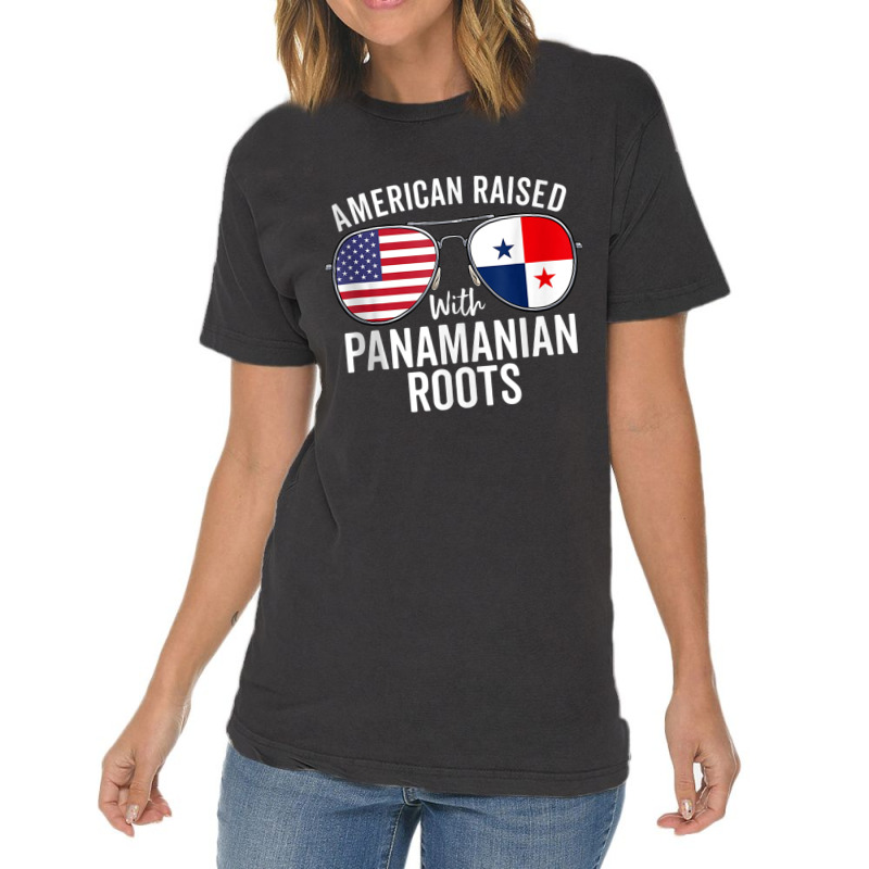 American Raised With Panamanian Roots Usa Panama Flag Tank Top Vintage T-Shirt by cm-arts | Artistshot