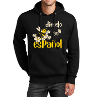 Dimelo En Espanol Cute Bee Spanish Teacher Maestra Bilingue T Shirt Unisex Hoodie | Artistshot