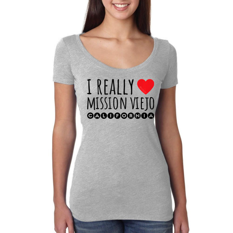 I Really Love (heart) Mission Viejo California Tank Top Women's Triblend Scoop T-shirt by cm-arts | Artistshot