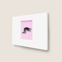 Mosasaurus Pastel Aesthetic Landscape Canvas Print | Artistshot