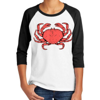 Crab Crustacean T Shirt Youth 3/4 Sleeve | Artistshot