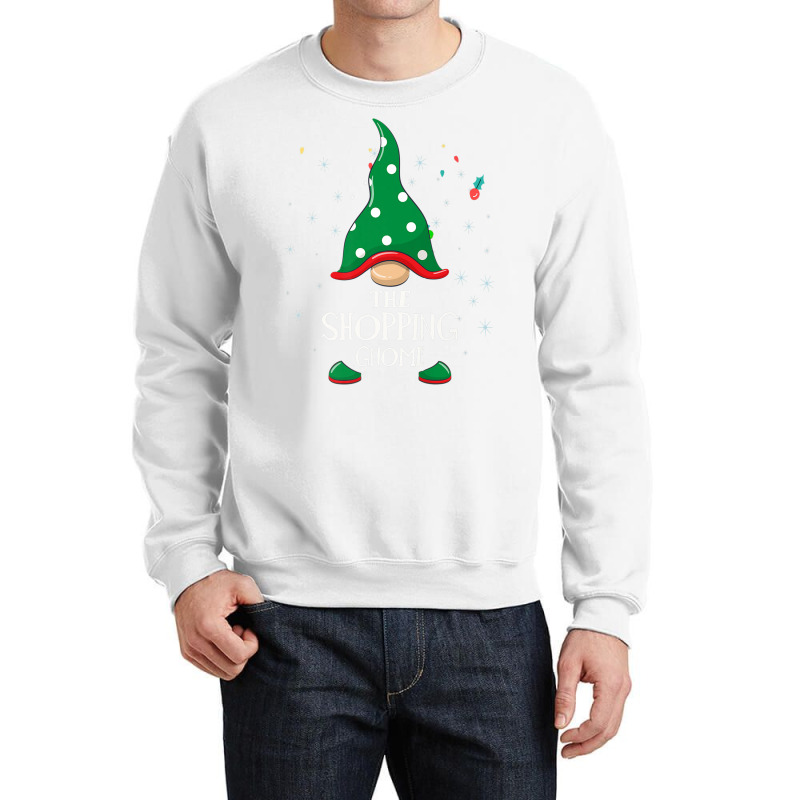 Funny Shopping Gnome Group Matching Family Costume Christmas Premium T Crewneck Sweatshirt | Artistshot