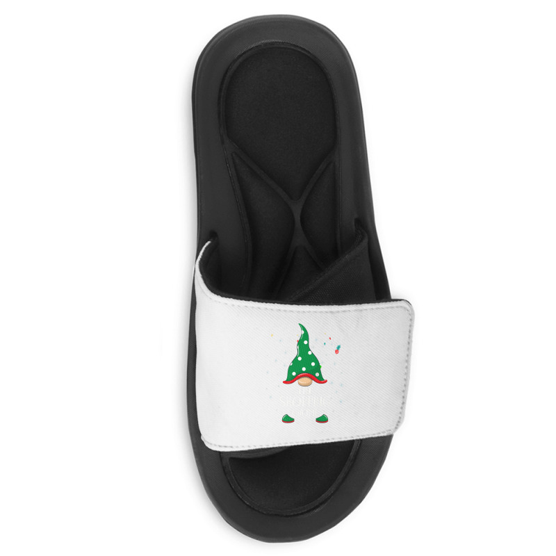 Funny Shopping Gnome Group Matching Family Costume Christmas Premium T Slide Sandal | Artistshot