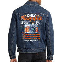 Funny Photographer Gift T  Shirt Funny Photographers Photography Camer Men Denim Jacket | Artistshot