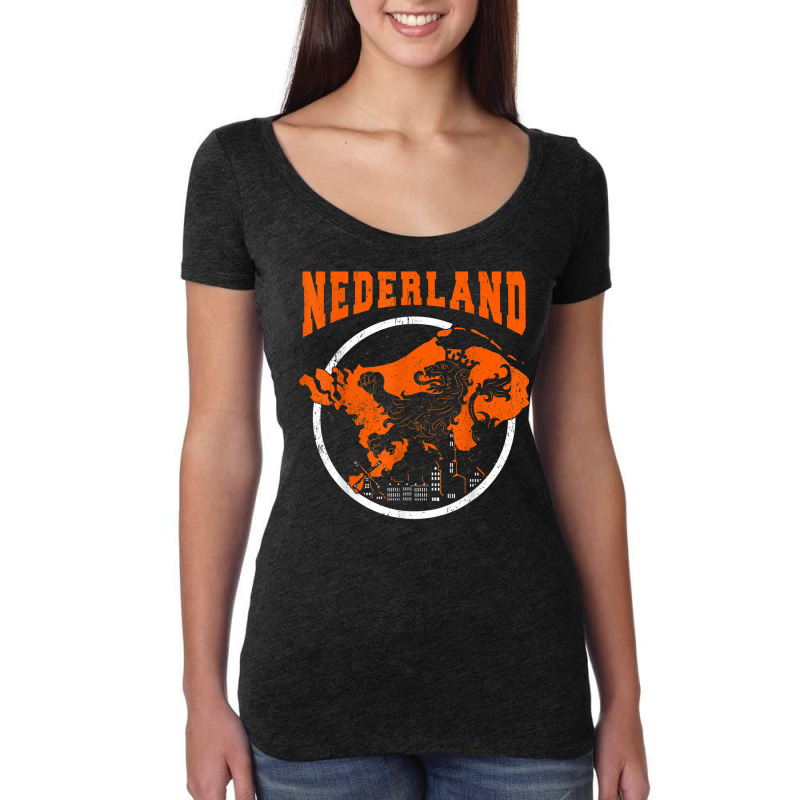 Netherlands Amsterdam Flag Friesland Zeeland Dutch Holland T Shirt Women's Triblend Scoop T-shirt by cm-arts | Artistshot