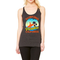 Surfing Paradise California Surfing T Shirt Racerback Tank | Artistshot