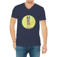 Australian Cattle Dog  Blue Heeler Dog V-neck Tee | Artistshot