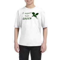 I Support Team Green Graphic Youth Tee | Artistshot