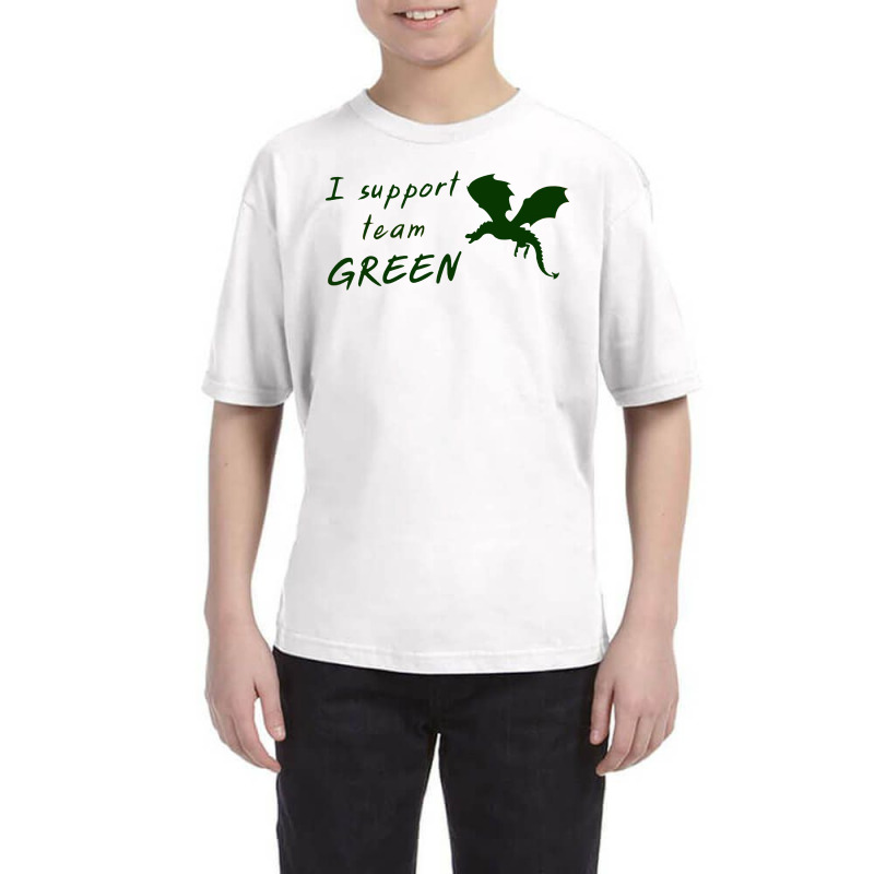 I Support Team Green Graphic Youth Tee | Artistshot