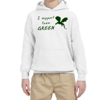 I Support Team Green Graphic Youth Hoodie | Artistshot