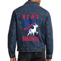 Hlhs Warrior Hypoplastic Left Heart Syndrome Unicorn Lover T Shirt Men Denim Jacket | Artistshot