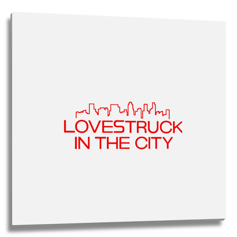 Lovestruck In The City Metal Print Square | Artistshot