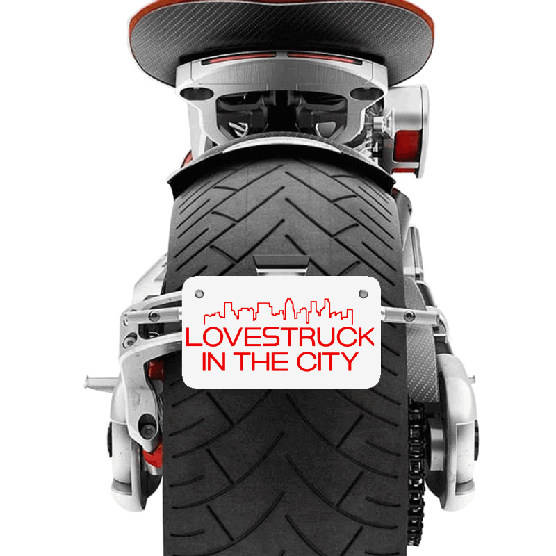 Lovestruck In The City Motorcycle License Plate | Artistshot