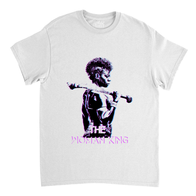 The Woman King Art Black And Purple Glitch Classic T-shirt by cm-arts | Artistshot