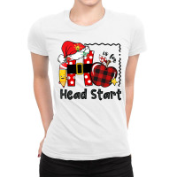 H Is For Headstart Life Funny Christmas Head Start Teacher T Shirt Ladies Fitted T-shirt | Artistshot