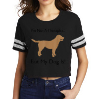 Therapy Dog T Shirt  Dog Therapist  Canine Volunteer Scorecard Crop Tee | Artistshot