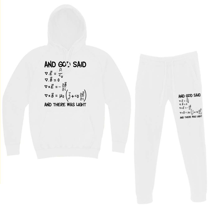 Maxwell Equations And God Said And There Was Light Pullover Hoodie Hoodie & Jogger set by cm-arts | Artistshot