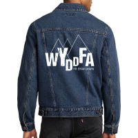 Wyddfa Yr Enw Iawn Men Denim Jacket | Artistshot