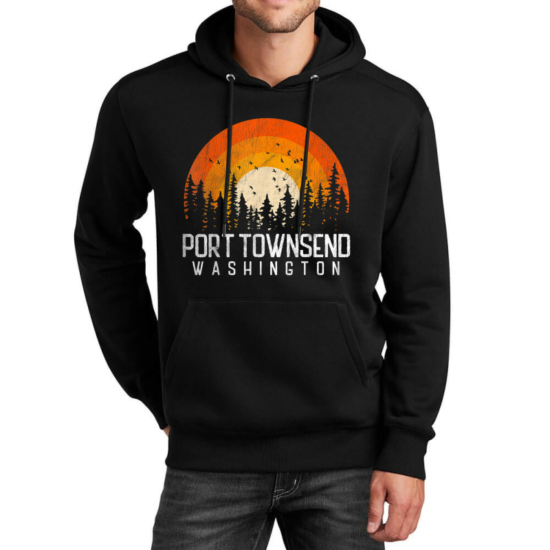 Port Townsend Washington Wa Shirt Retro 70s 80s Vintage Gift T Shirt Unisex Hoodie | Artistshot