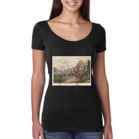 Vintage Rhine River Illustration (1907) Raglan Baseball Tee Women's Triblend Scoop T-shirt | Artistshot