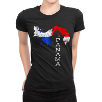 Panama Map Panamanian Flag Panama Trip Tourist Panama Roots Tank Top Ladies Fitted T-shirt | Artistshot