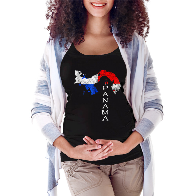 Panama Map Panamanian Flag Panama Trip Tourist Panama Roots Tank Top Maternity Scoop Neck T-shirt by cm-arts | Artistshot