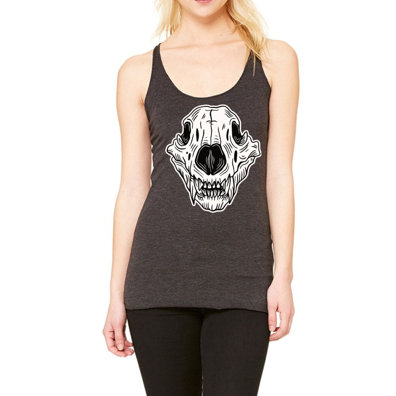 Front Animal Skull Racerback Tank by Morspective | Artistshot