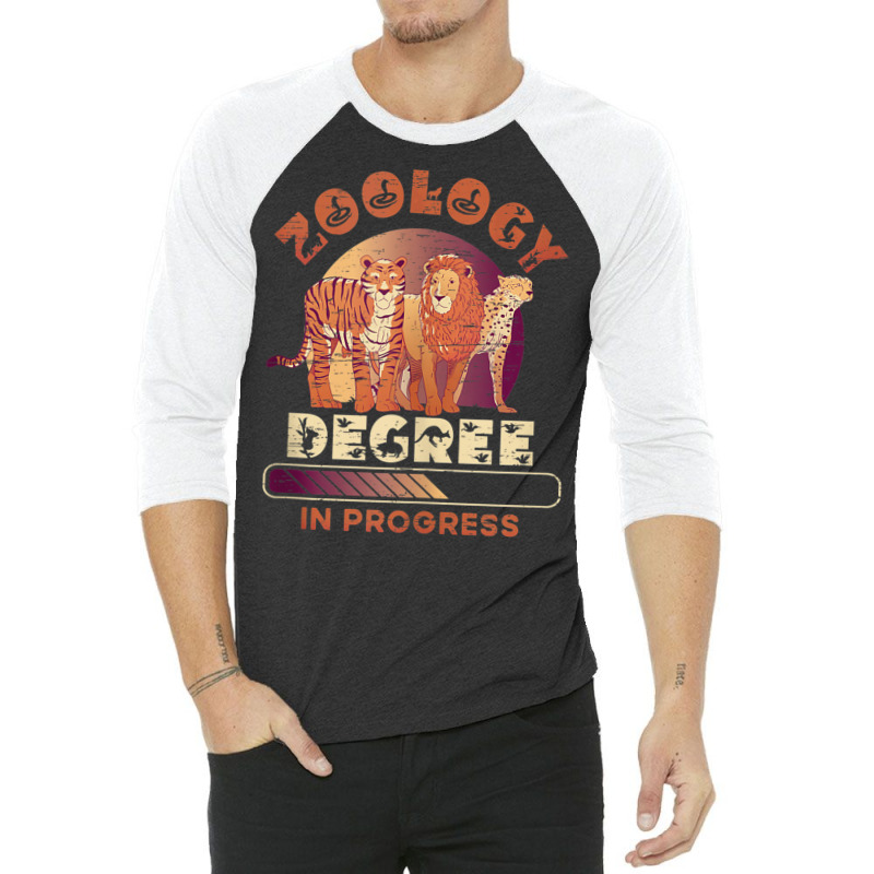 Zoology Degree In Progress Zoo Animals Caretaker Tank Top 3/4 Sleeve Shirt by cm-arts | Artistshot