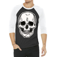 Front Man Skull 3/4 Sleeve Shirt | Artistshot