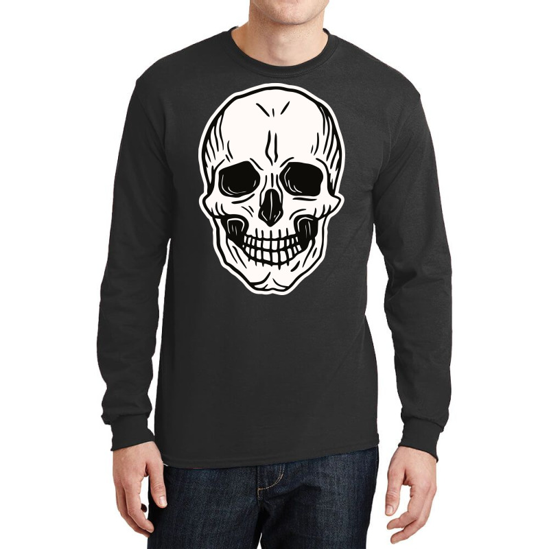 Front Man Skull Long Sleeve Shirts | Artistshot