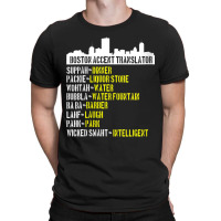 Womens Funny Boston Accent Translator For Wicked Smaht Bostonians V Ne T-shirt | Artistshot